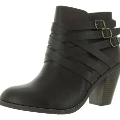 007104 Block Heel Ankle Boots
