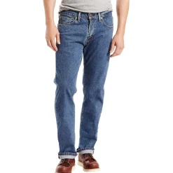 505 Denim Cotton Straight Leg Jeans