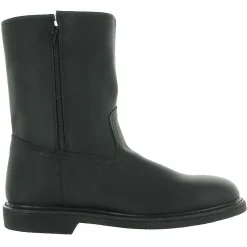 9" Pile-Lined Leather Pile Lined Mid-Calf Boots