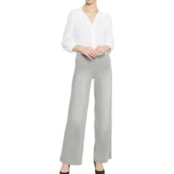 ` Pull On High Rise Wide Leg Jeans