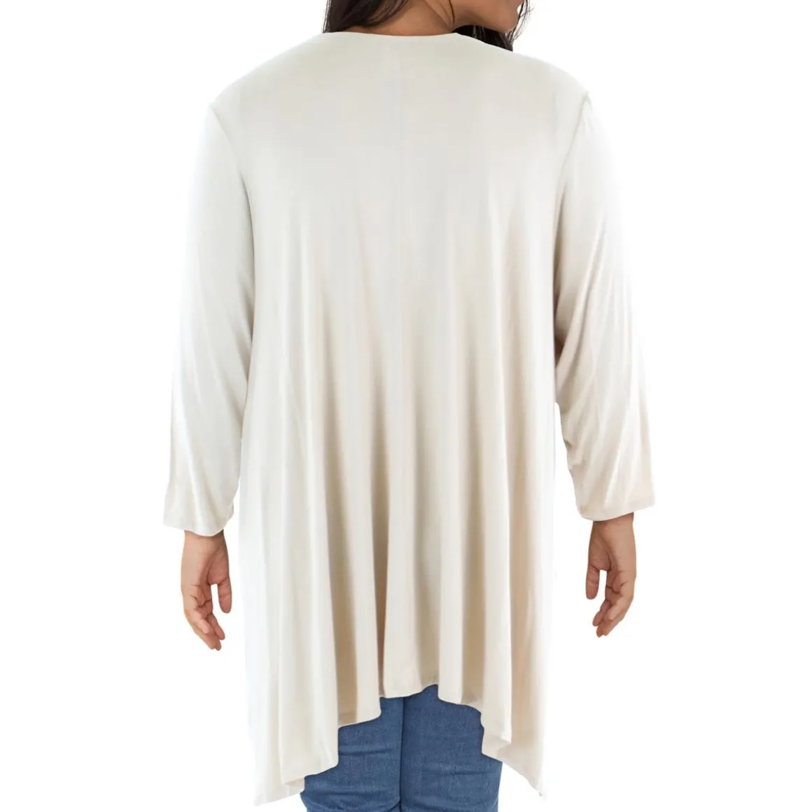 3/4 Sleeve Cardigan Open-Front Blazer