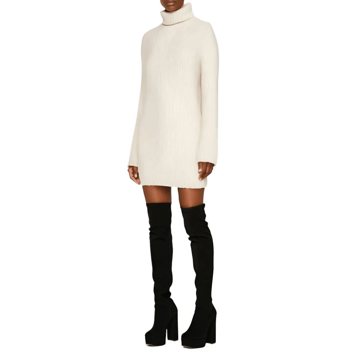 Abbie Knit Cowl Neck Sweaterdress