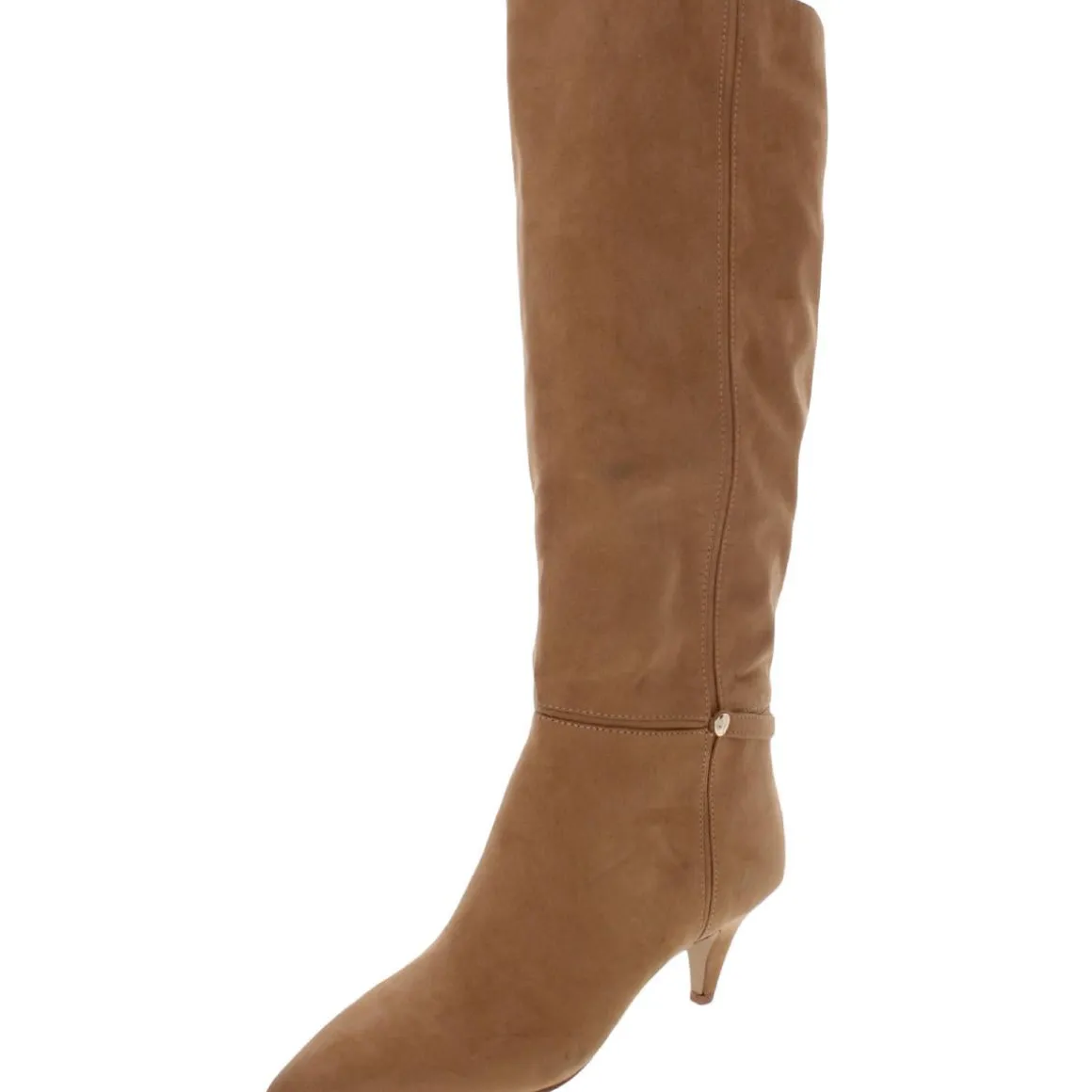 Abbot Faux Suede Kitten Heel Knee-High Boots