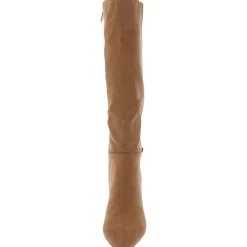 Abbot Faux Suede Kitten Heel Knee-High Boots