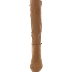 Abbot Faux Suede Kitten Heel Knee-High Boots