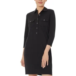 Above Knee 3/4 Sleeve Shirtdress