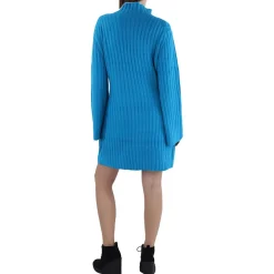 Above Knee Ribbed Sweaterdress