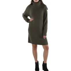 Above Knee Ribbed Sweaterdress