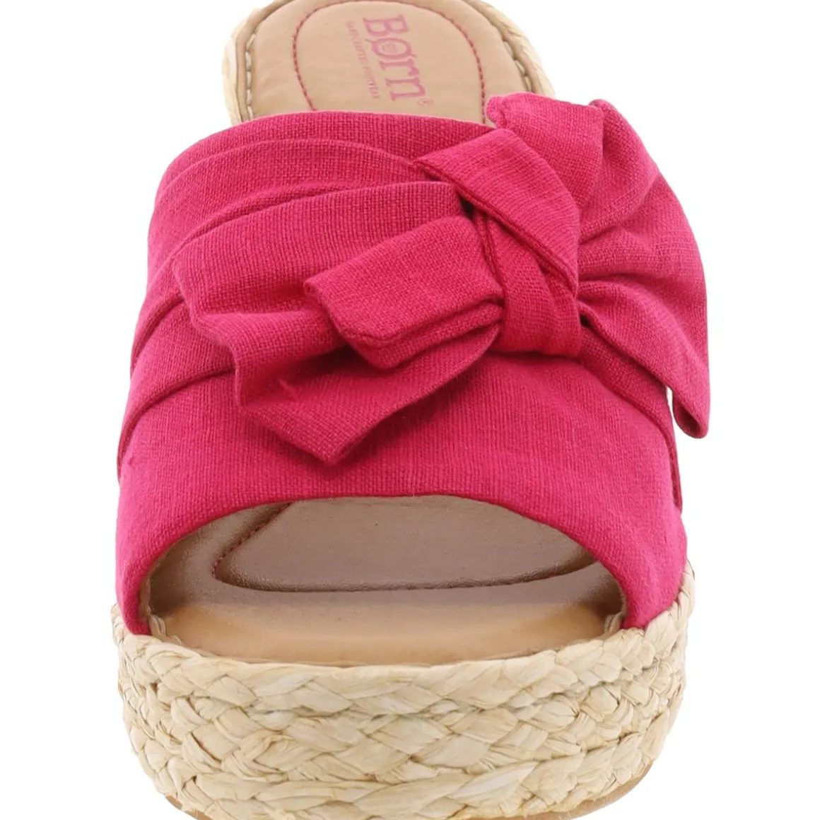 Adalia Bow Nylon Wedge Sandals