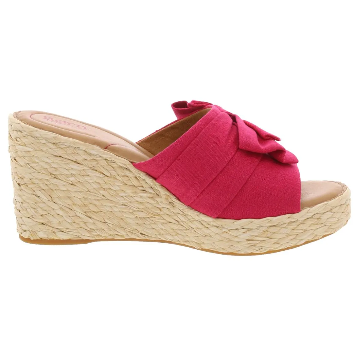Adalia Bow Nylon Wedge Sandals