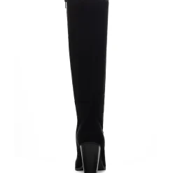 Addyy Faux Suede Block Heel Knee-High Boots