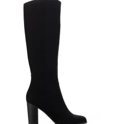 Addyy Faux Suede Block Heel Knee-High Boots
