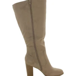 Addyy Faux Suede Wide Calf Knee-High Boots