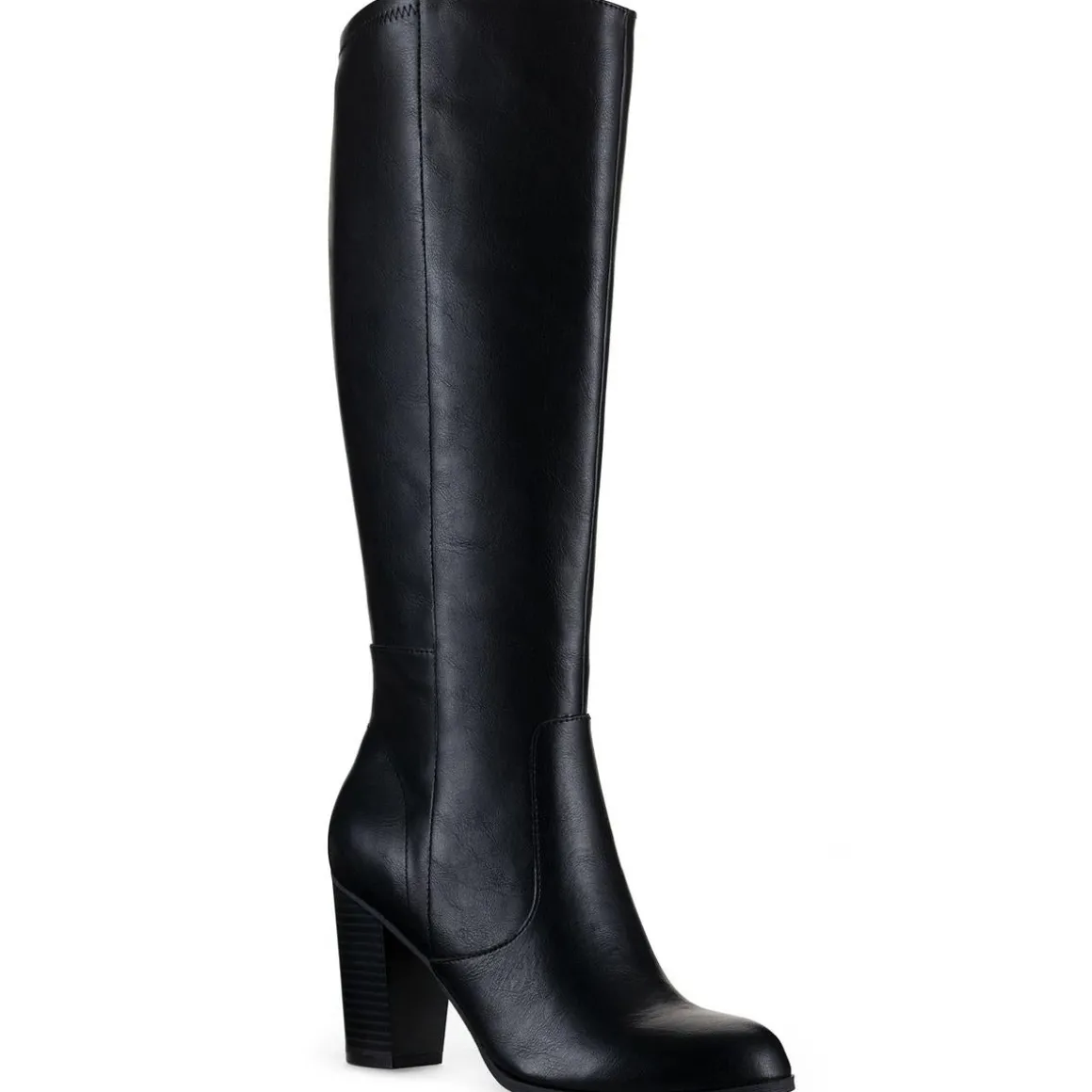 Addyypwc Faux Leather Wide Calf Knee-High Boots