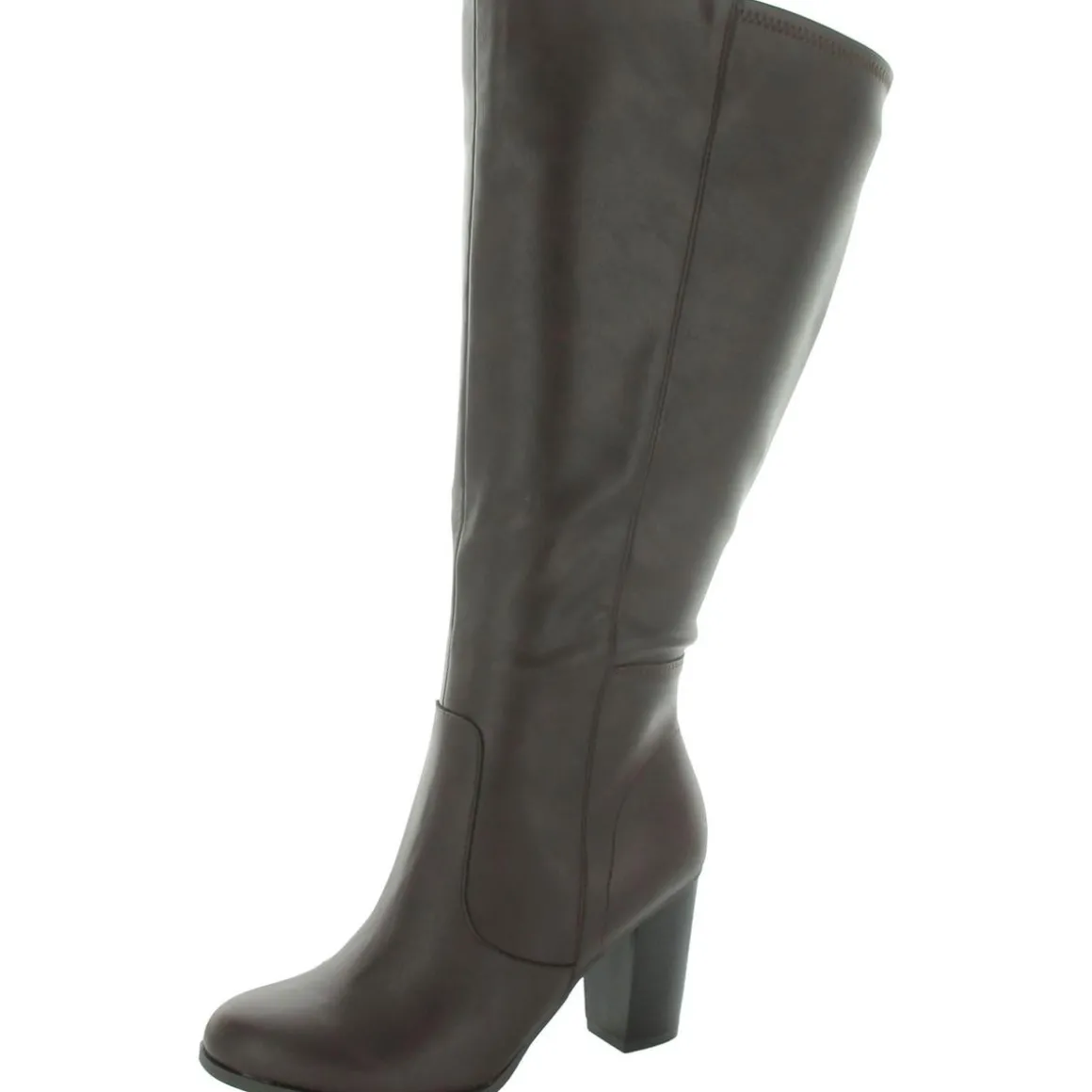 Addyypwc Faux Leather Wide Calf Knee-High Boots