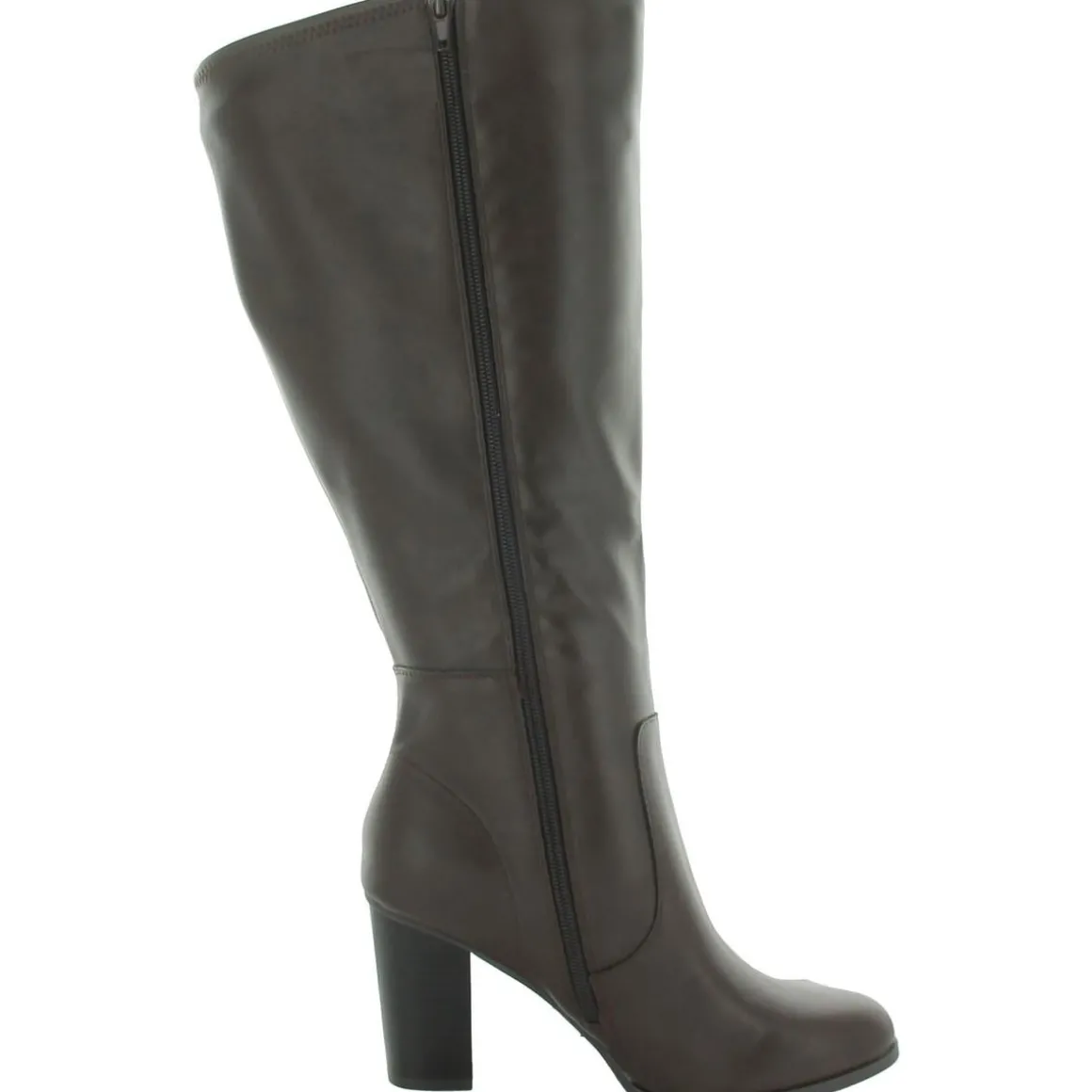 Addyypwc Faux Leather Wide Calf Knee-High Boots