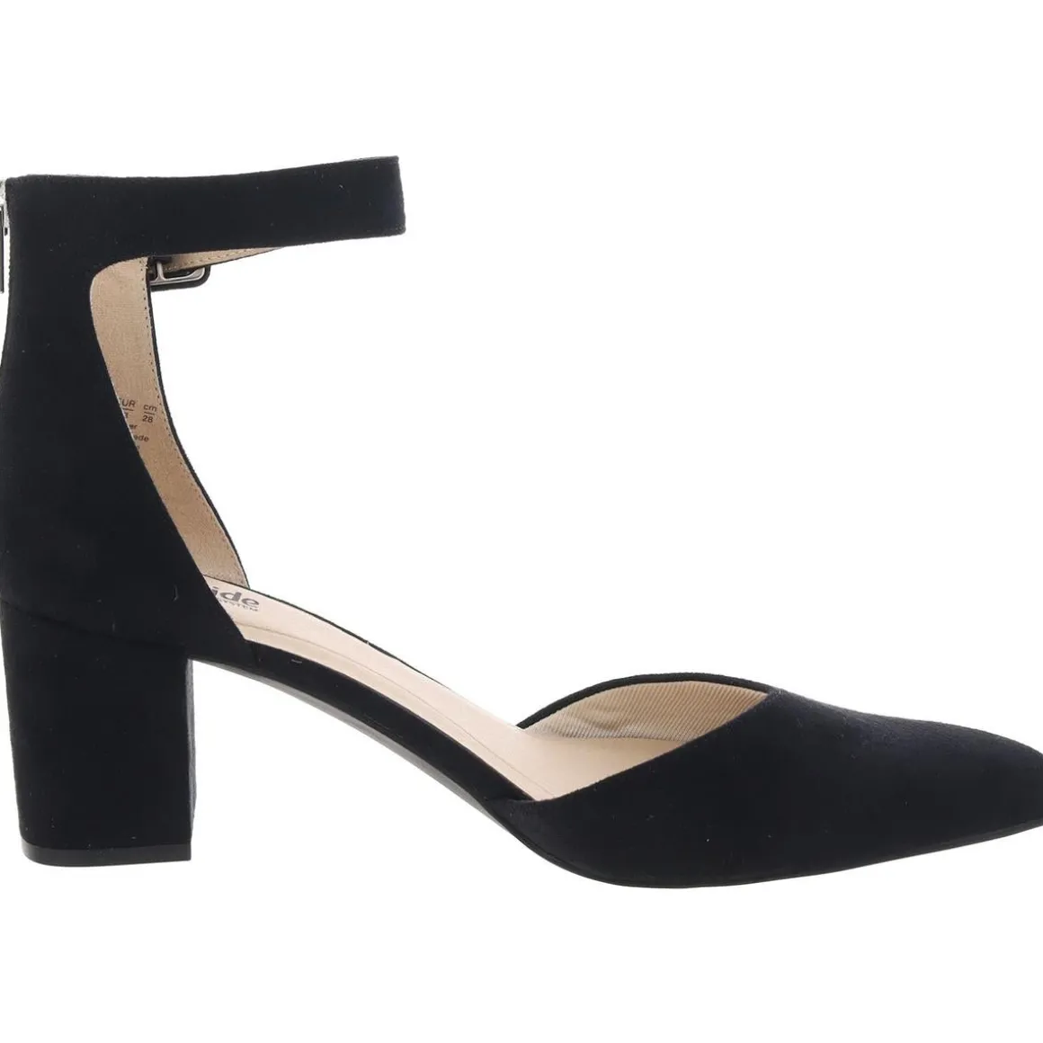 Admire Buckle Faux Suede Ankle Strap