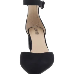 Admire Buckle Faux Suede Ankle Strap