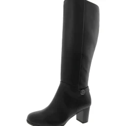 Adonnys Zippered Round Toe Knee-High Boots