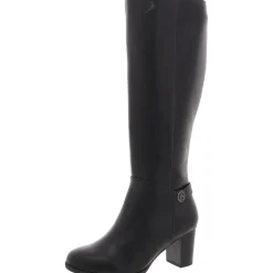 Adonnys Zippered Round Toe Knee-High Boots