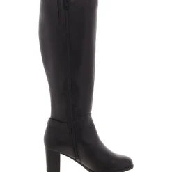 Adonnys Zippered Round Toe Knee-High Boots