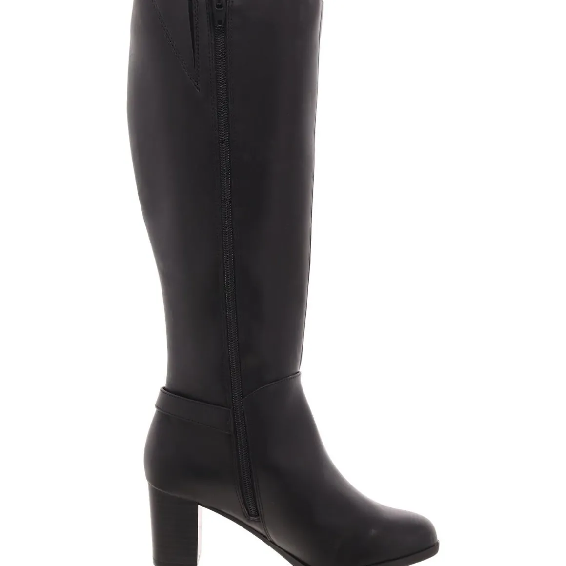 Adonnys Zippered Round Toe Knee-High Boots