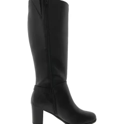 Adonnys Zippered Round Toe Knee-High Boots