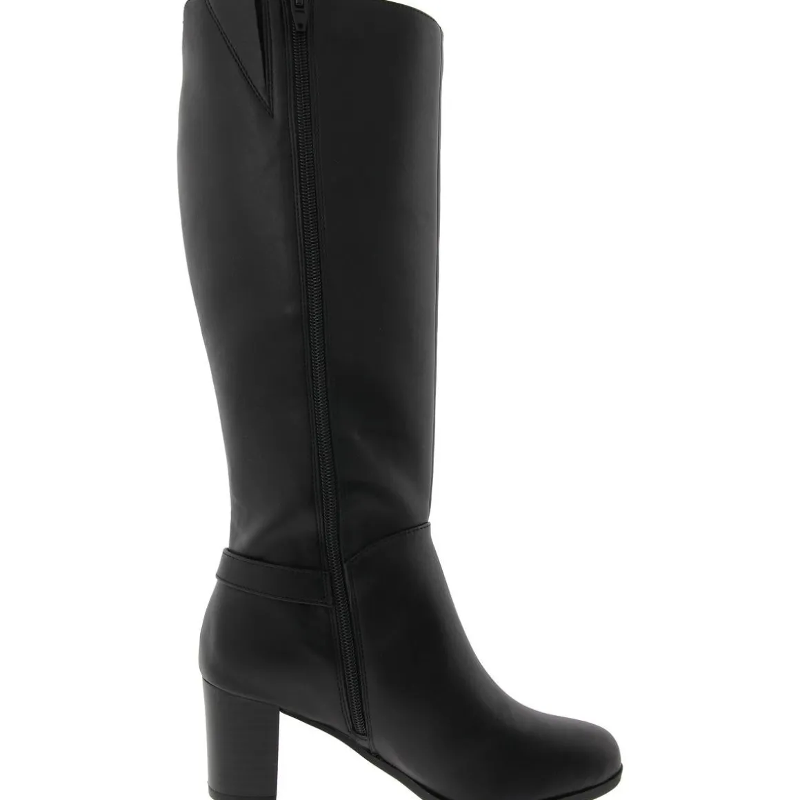 Adonnys Zippered Round Toe Knee-High Boots