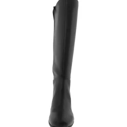 Adonnys Zippered Round Toe Knee-High Boots