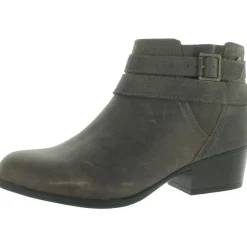 Adreena Show Leather Embellished Ankle Boots