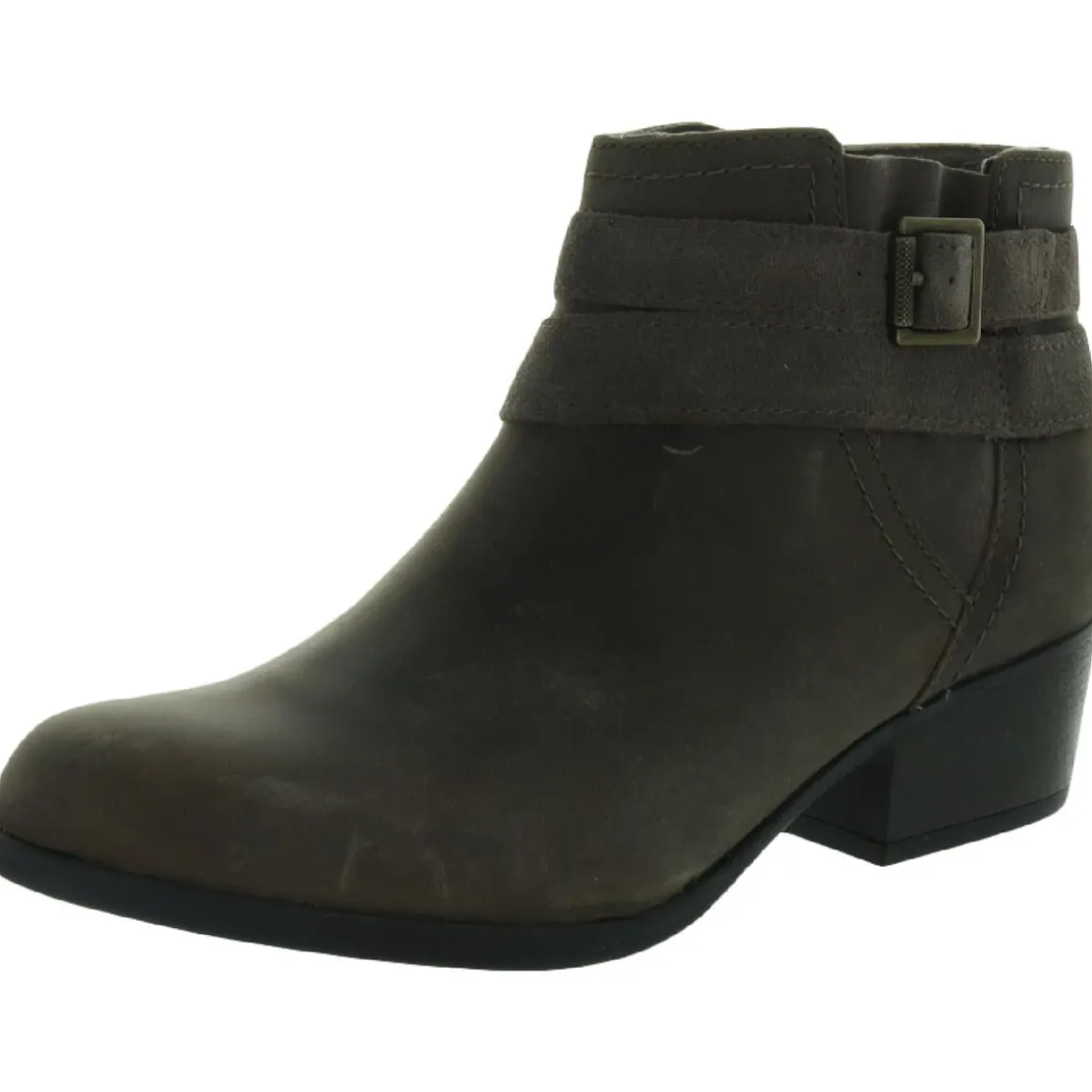 Adreena Show Leather Embellished Ankle Boots