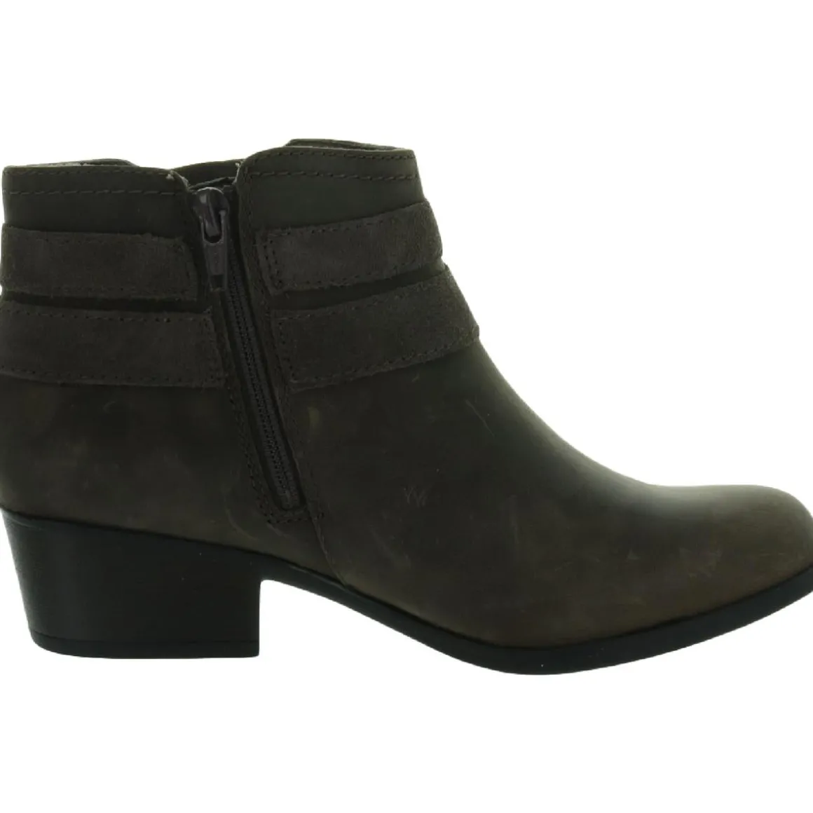 Adreena Show Leather Embellished Ankle Boots