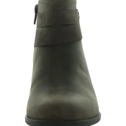 Adreena Show Leather Embellished Ankle Boots