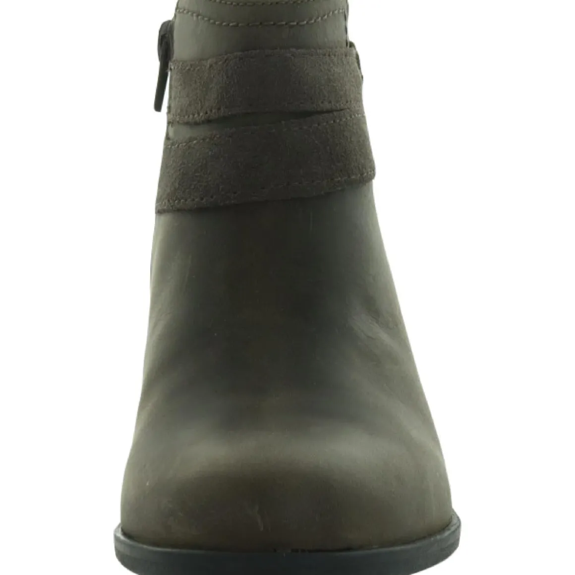 Adreena Show Leather Embellished Ankle Boots