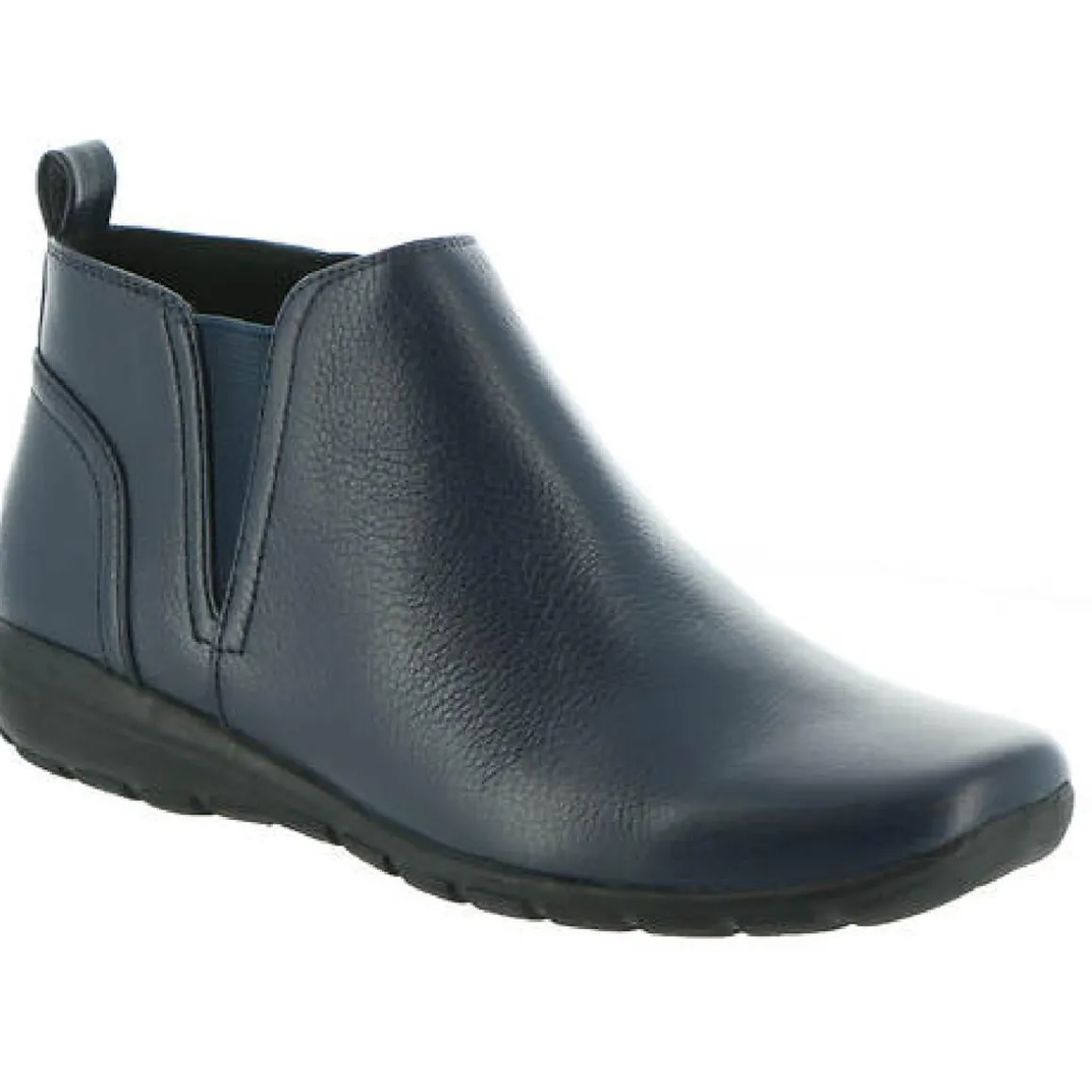 Aerial Leather Low Heel Ankle Boots