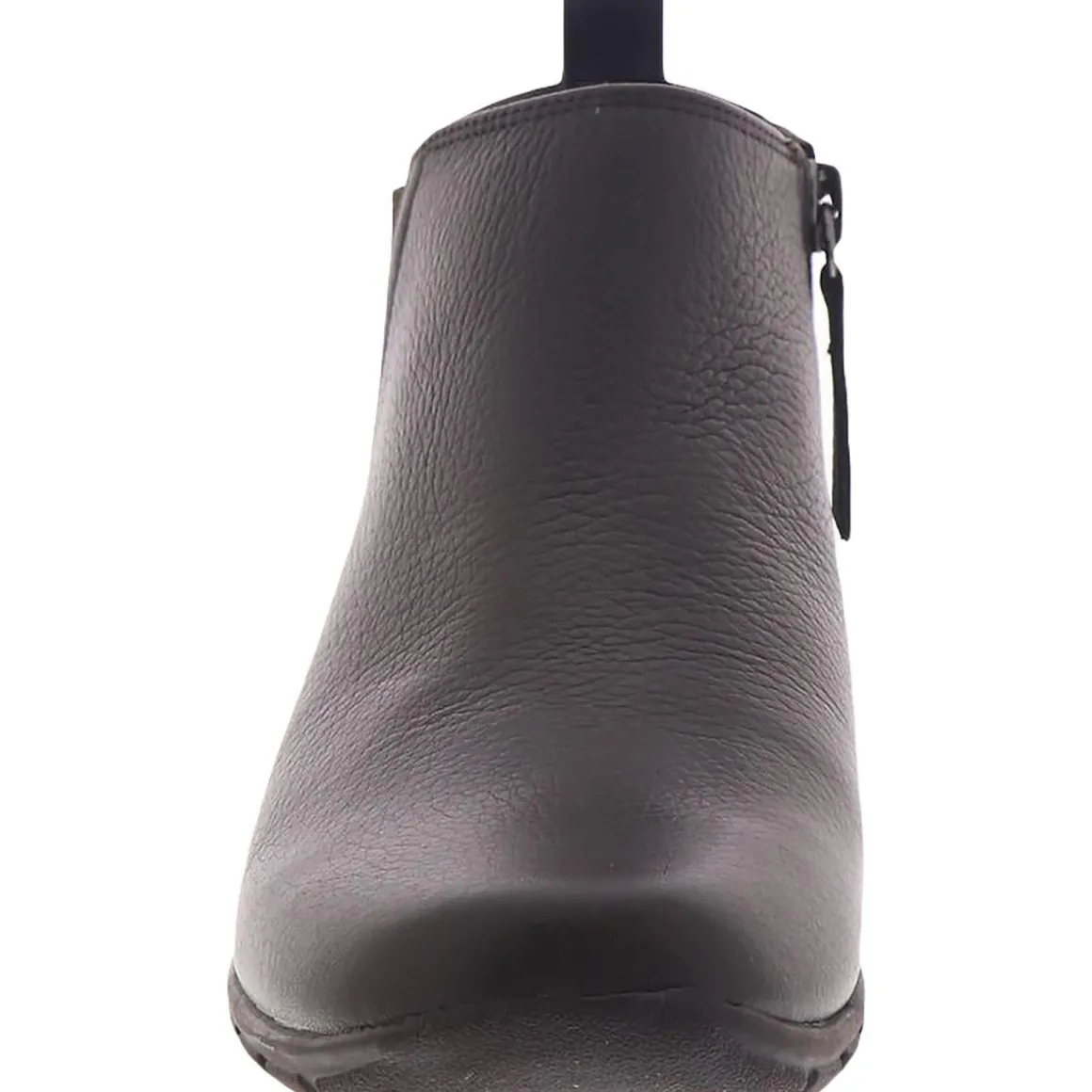 Aerial Leather Low Heel Ankle Boots