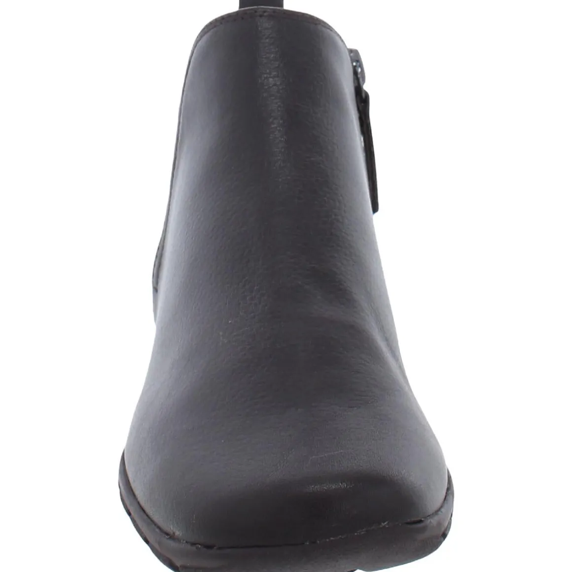 Aerial Leather Low Heel Ankle Boots