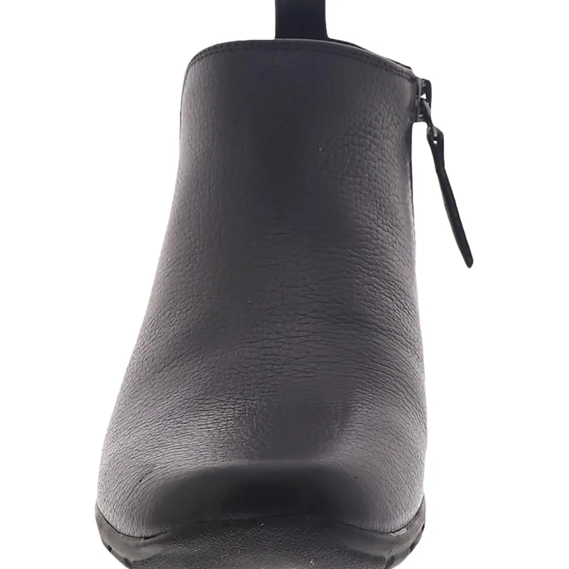 Aerial Leather Low Heel Ankle Boots