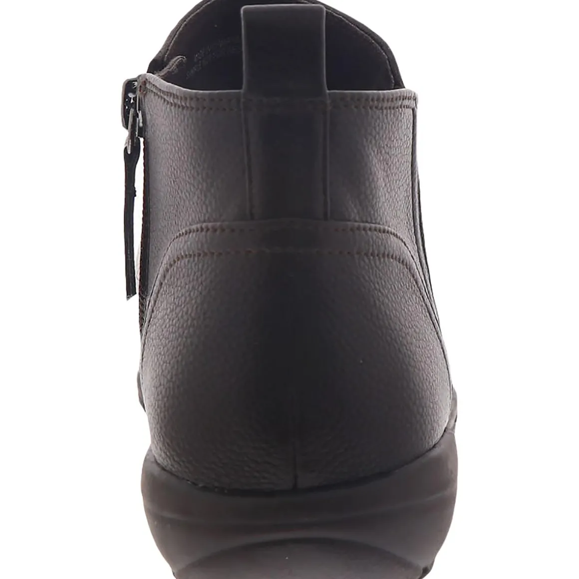 Aerial Leather Low Heel Ankle Boots