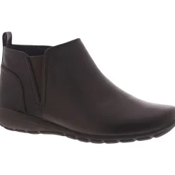 Aerial Leather Low Heel Ankle Boots