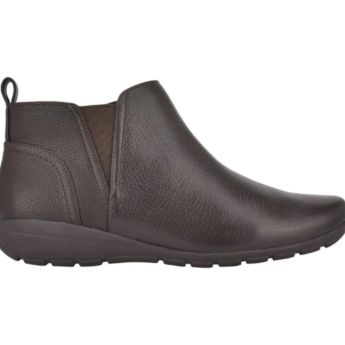 Aerial Leather Low Heel Ankle Boots