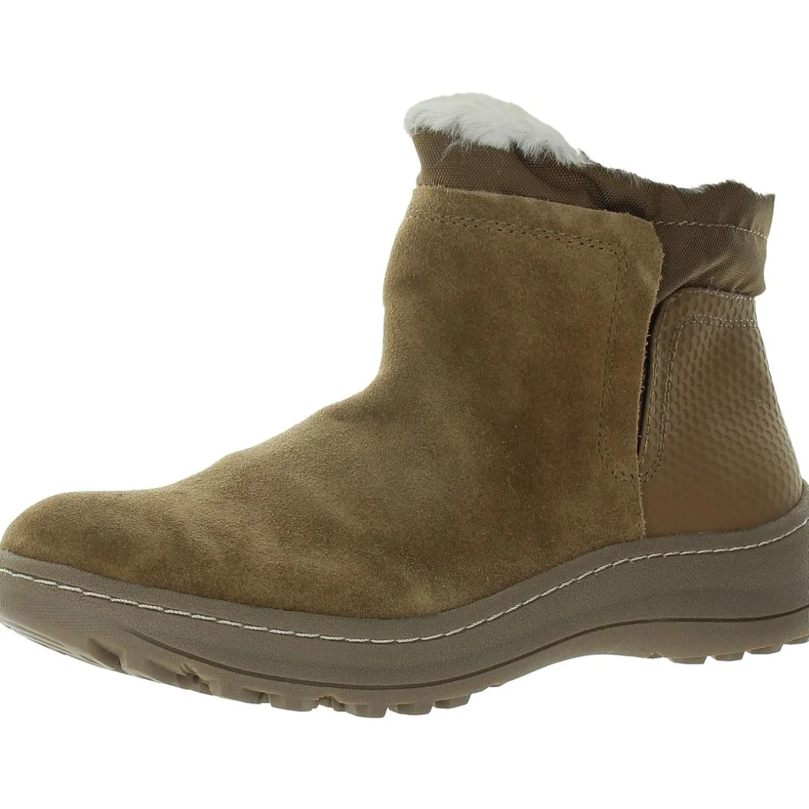 AIDAN Faux Suede Faux Fur Booties