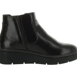 AIRABELL STYLE Faux Leather Wedge Ankle Boots