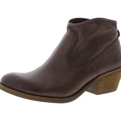 AISLEY Almond Toe Block Heel Ankle Boots