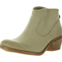 Aisley Leather Stacked Ankle Boots
