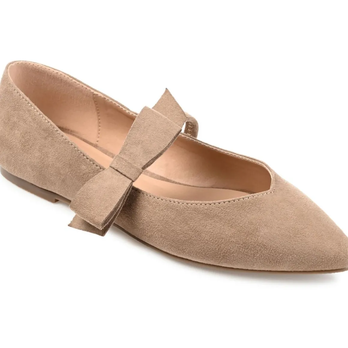 Aizlynn Faux Suede Bow Mary Janes