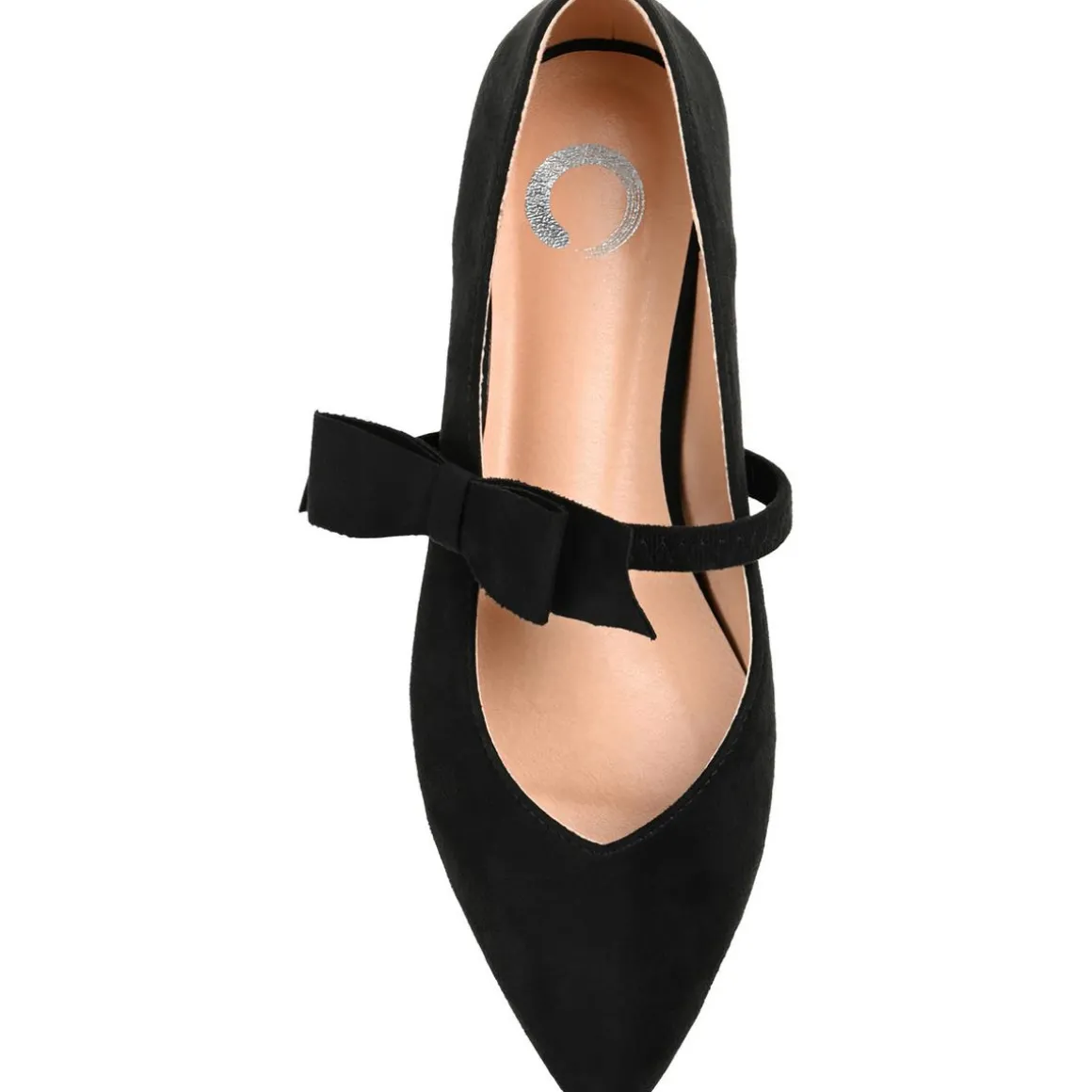 Aizlynn Faux Suede Bow Mary Janes