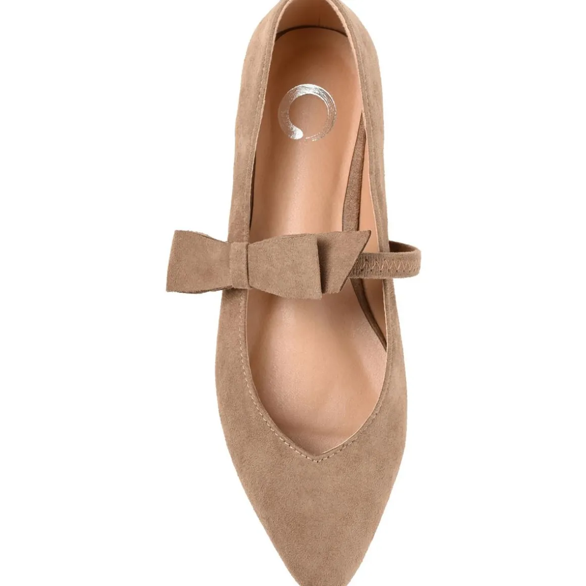 Aizlynn Faux Suede Bow Mary Janes