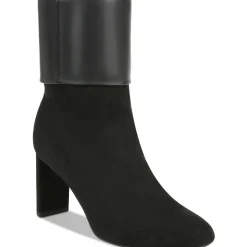 Ajojo Faux Suede Mixed Media Booties