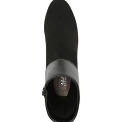 Ajojo Faux Suede Mixed Media Booties